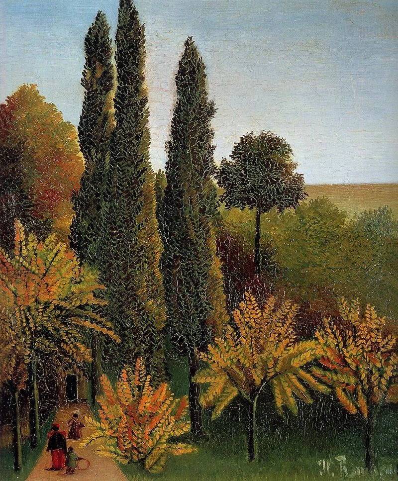 Passeggiando nel Parc des Buttes - Chaumont, 1908